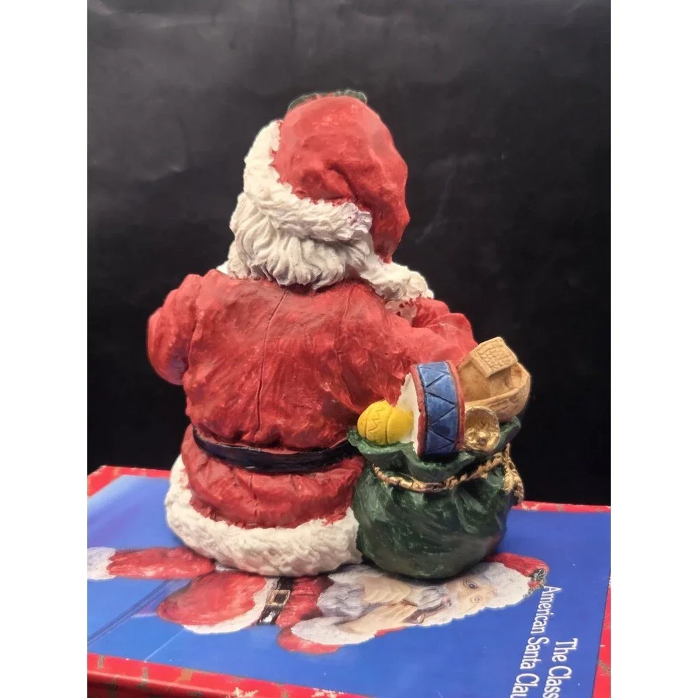Vtg Artmark Santa Claus Leg Crossed Shelf Sitter Figurine Christmas Holiday 8